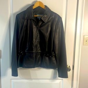 Classic genuine leather jacket.